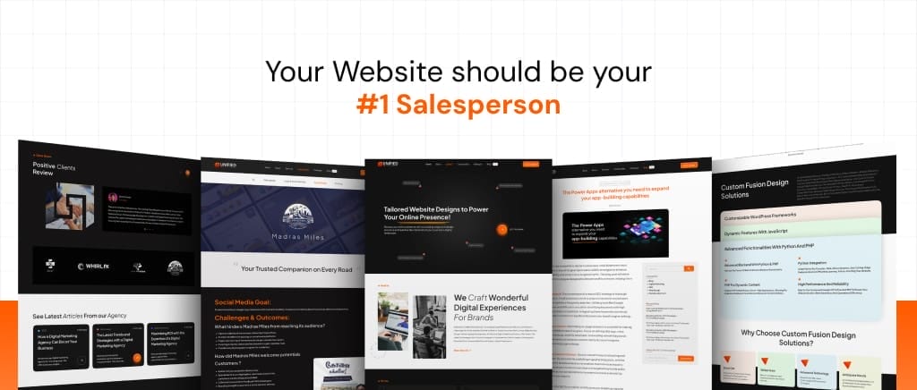 For any small business in London website id the fulltime salesperson.